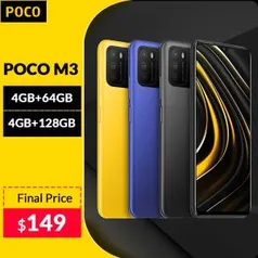 Smartphone Xiaomi Poco M3 4GB/64GB | R$786