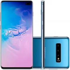 Smartphone Samsung Galaxy S10 + Azul 128 gb 6.4' 8 gb ram Câm. Tripla 16 mp Selfie 10 mp