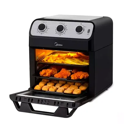 Fritadeira Airfryer Sem Óleo Ovenfryer Midea Ffa20p1 12 Litros 110v Preto