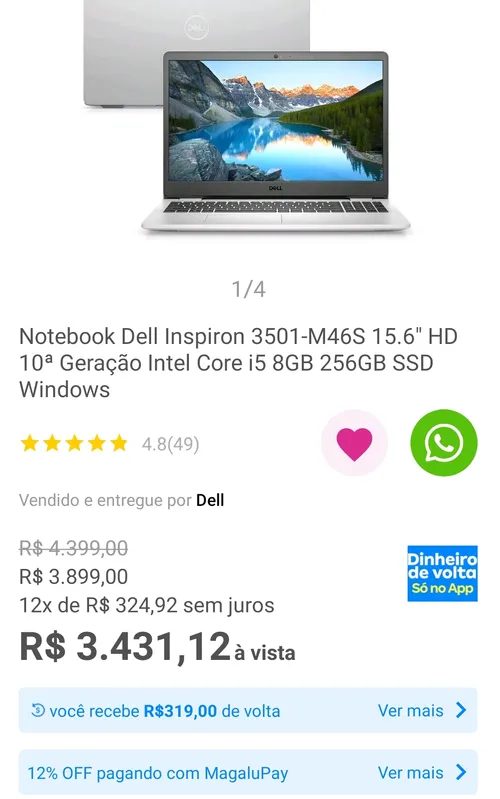 Imagem na descrição da promoção