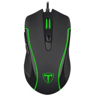 Mouse Gamer T-Dagger Private RGB 3200 DPI, 6 Botões, Black | R$ 59