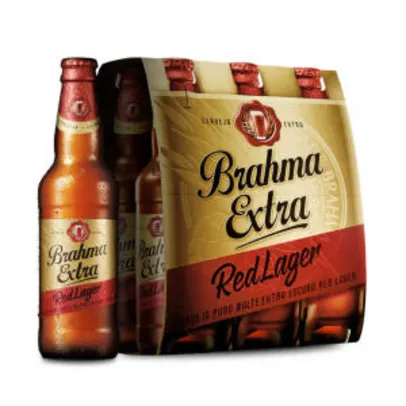 Cerveja Brahma Extra Red Lager 355ml Caixa com 06 unidades por R$ 13,28