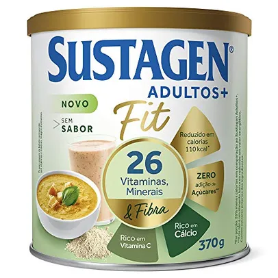 Complemento Alimentar Sustagen Adultos+ Fit Sem sabor - Lata 370g, Sustagen N&E | R$ 41