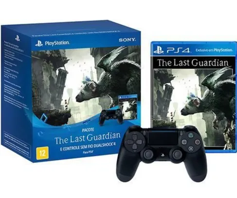 Bundle Controle Dualshock 4 + Jogo The Last Guardian - Ps4