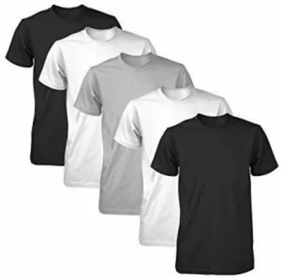 Kit 5 Camisetas Básicas Fitness Part.B Masculina