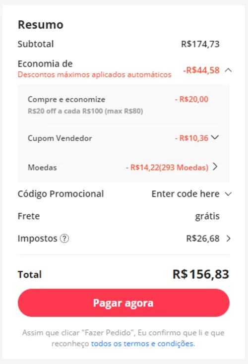 Imagem na descrição da promoção