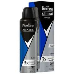 [VIP]Desodorante Antitranspirante Aerossol Rexona Clinical Men Clean 150ml