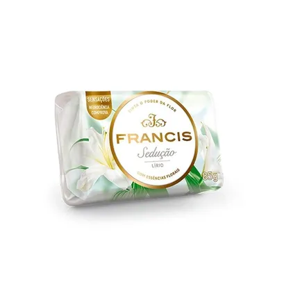 Sabonete Francis Suave 85g Branco - Embalagem c/ 12 unidades - Sabonete