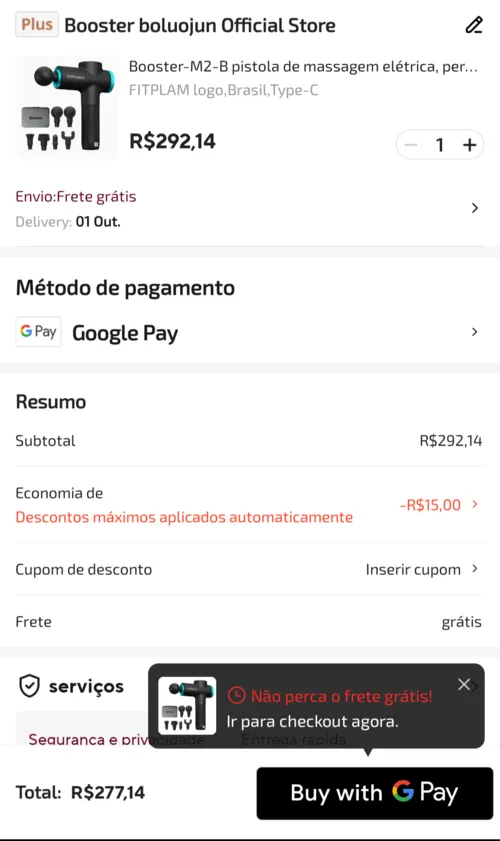 Imagem na descrição da promoção