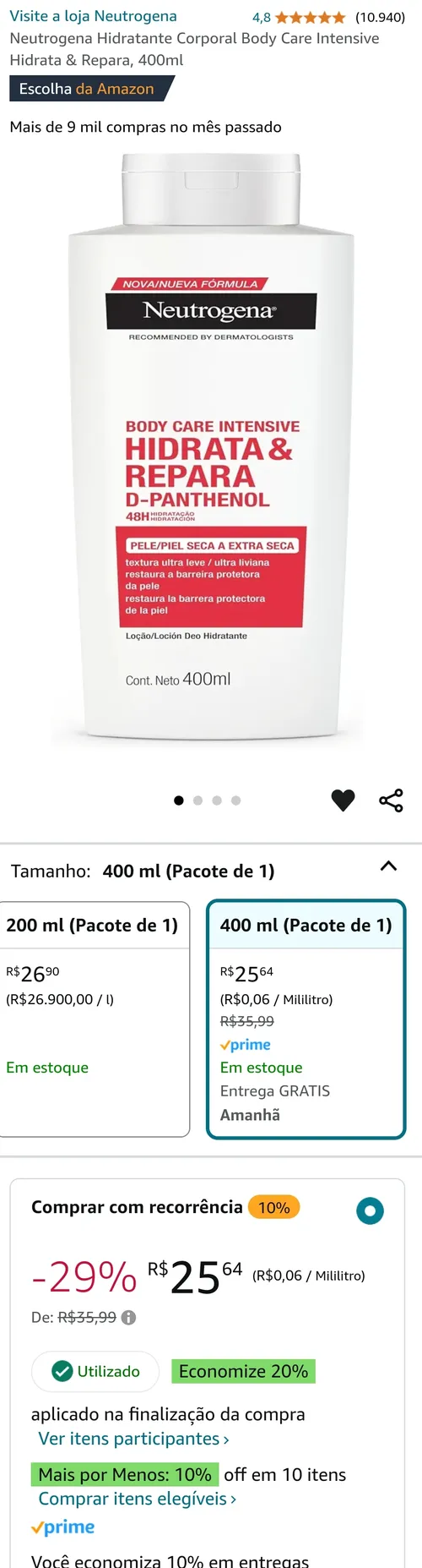 Imagem na descrição da promoção