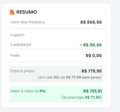 Imagem na descrição da promoção