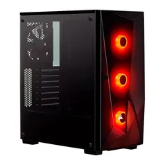 Gabinete Corsair Carbide Spec-Delta RGB Preto Lateral Vidro Temp Mid Tower, CC-9011166-WW