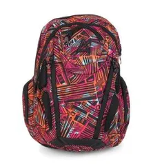 Mochila Seanite Geometric - Vermelho e Preto