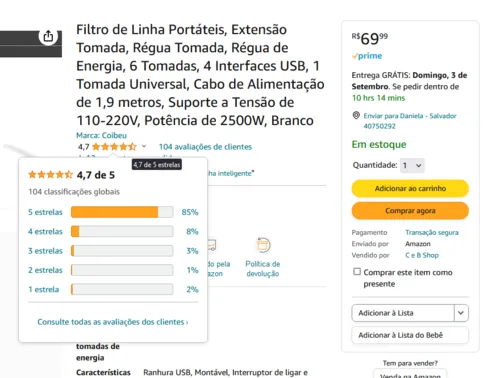 Imagem na descrição da promoção