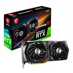 Placa de Vídeo MSI NVIDIA GeForce RTX 3060 Ti Gaming X, 8G, 14Gbps, GDDR6, RGB, LHR, DLSS, Ray Traci