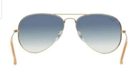 [AME R$160] Rayban Aviator Dourado Lente Azul Degradê R$321