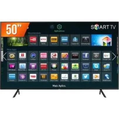 Smart TV Led 50'' Ultra HD 4k Samsung 50NU7100 Hdmi USB Wi-Fi Integrado Conversor Digital - R$2250