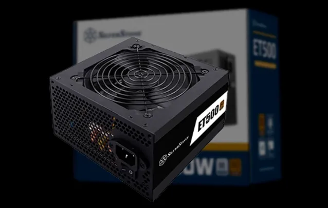 Fonte SilverStone, 500W, 80 Plus Bronze, PFC Ativo, SST-ET500