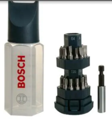 [Cliente Ouro] Jogo de Bits Bosch 1/4" Big Bit - 25 peças | R$36