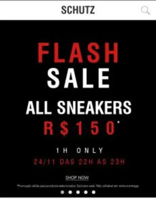 [Flash Sale] Todos os Sneakers por R$150 | Schutz