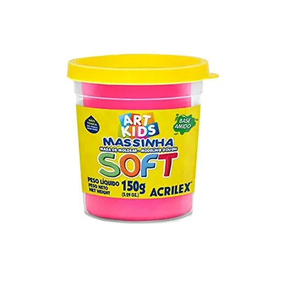 Acrilex Soft Massa de Modelar, Rosa (Maravilha), 150 g