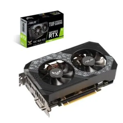 PLACA DE VIDEO ASUS GEFORCE RTX 2060 6GB GDDR6 TUF GAMING OC 192-BIT, TUF-RTX2060-O6G-GAMING R$1950