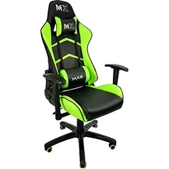 Cadeira Gamer MX5 Giratoria Preto e Verde, Mymax, 25.009176, Preto e Verde