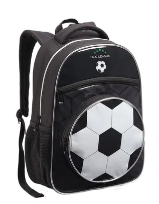 Mochila Infantil Escolar Passeio Menino Estampa Bola Futebol - Denlex