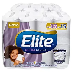 [Primeira compra / App] Papel Higiênico Elite Folha Dupla Ultra 16 rolos