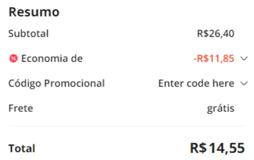 Imagem na descrição da promoção