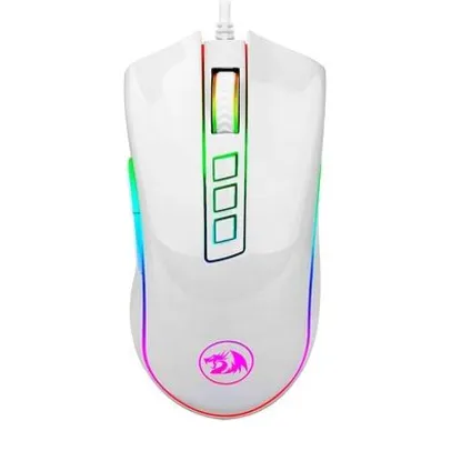 [app] Mouse Gamer Redragon Cobra, RGB, 7 Botões, 10000DPI, Lunar White