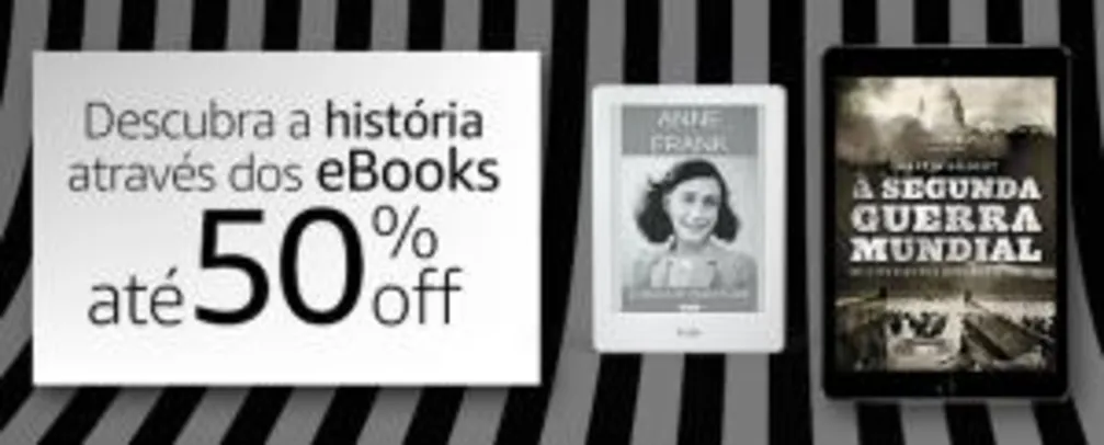 Amazon: 50% off em e-books de história