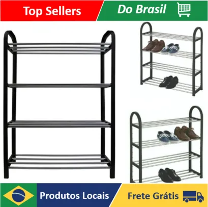 Sapateira Organizador Sapatos Prateleira 8 Pares Desmontável - AliExpress 