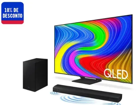 [APP] Smart TV 55" QLED 4K 55Q65D 2024 + Soundbar HW-B550/ZD