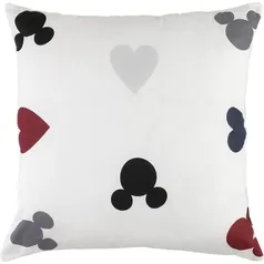 Almofada Mickey Colors 40x40cm Percal 180 Fios 100% Algodão - Casa e Conforto * Disney