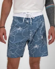 Bermuda surf masculina floral Hawaii azul | Pool by Riachuelo