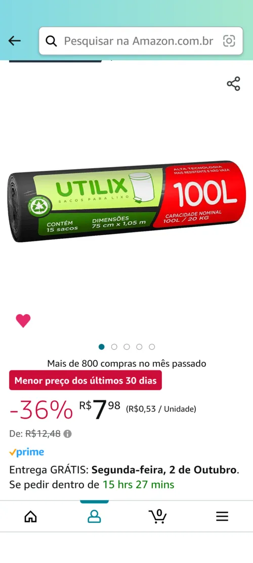 Imagem na descrição da promoção