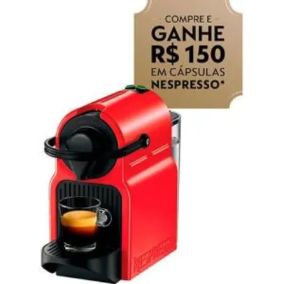 Nespresso Inissia Ruby Red 110V + R$150 em cápsulas | R$190
