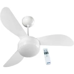 [50% DE VOLTA AME] Ventilador de Teto Ventisol Fenix Premium Branco 3 velocidades com Controle Remoto