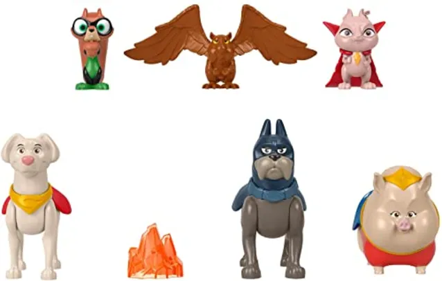 Fisher-Price DC League of Super Pets Figura Básica Multi-Pack, HGL00