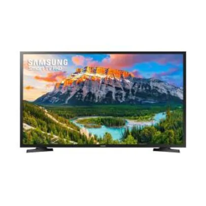 Smart TV LED 43" Samsung 43J5290 Full HD com Conversor Digital 2 HDMI 1 USB Wi-Fi | R$1.223