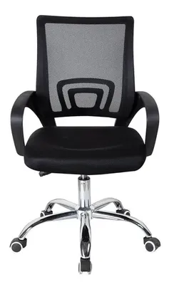 Cadeira de Escritório Trevalla TL-CDE-26-1 Ergonômica Preta com Estofado de Mesh