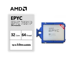 Processador AMD EPYC 7551P NOVO 2.0 GHz 32 Núcleos 64 Thread CPU Soquete SP3 180W PS755PBDVIHAF Novo