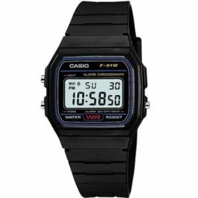 Relógio Masculino Casio Digital Esportivo F-91W | R$69