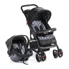 Travel System Moove Cosco - Cinza Trama - R$589