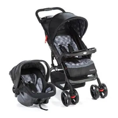 Travel System Moove Cosco - Cinza Trama - R$589