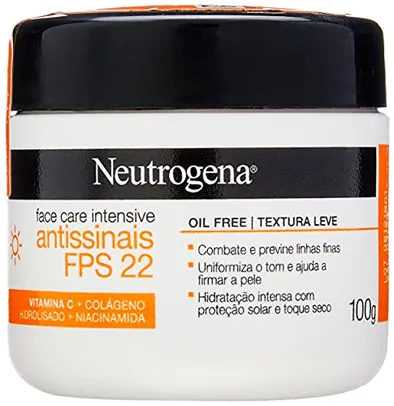 Neutrogena® Face Care Intensive Antissinais Fps 22 100G, Neutrogena