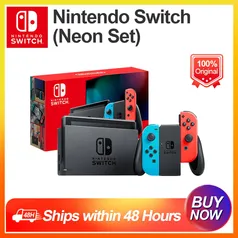 Nintendo Switch Game Console V2 Model Neon And Gray