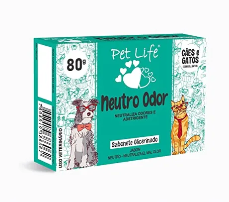 Sabonete Pet Life Neutro Cães e Gatos 80g