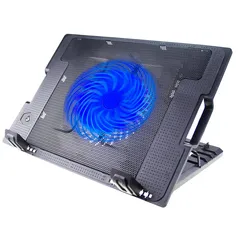 Base com Cooler para Notebook Rise Mode, Galaxy Black X6, LED - RM-CN-06-BB